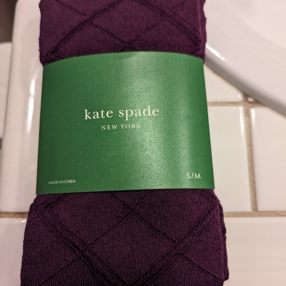 Kate Spade aubergine tights